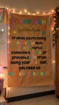 Custom Hand-Painted Classroom Banner.