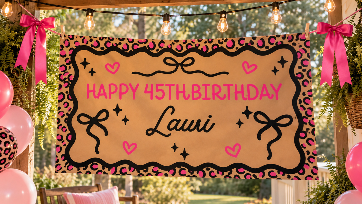 Custom Hand-Painted Event Banner