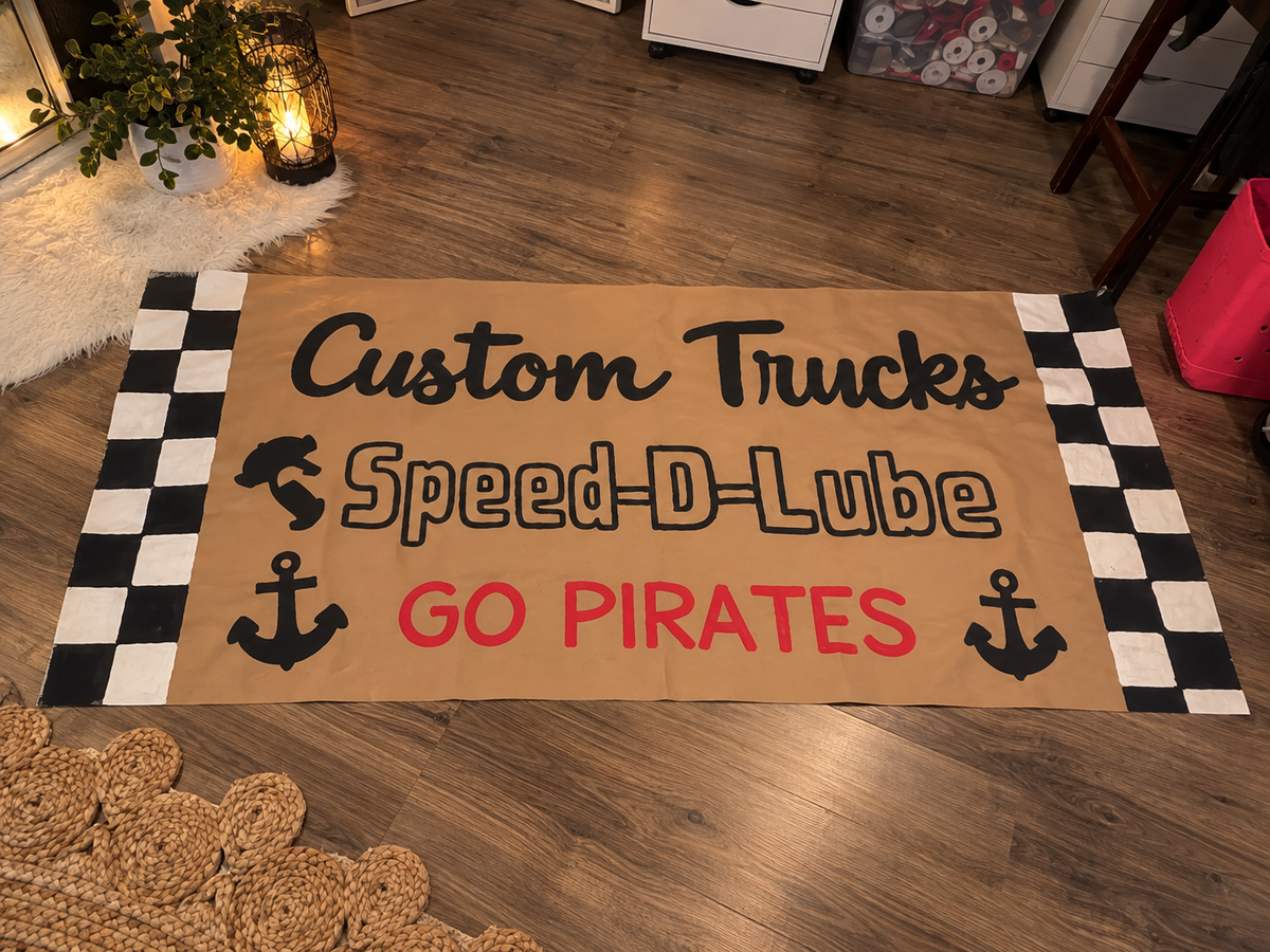 Custom Hand-Painted Business Banner