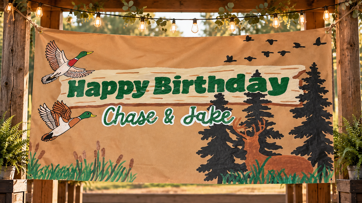 Custom Hand-Painted Event Banner